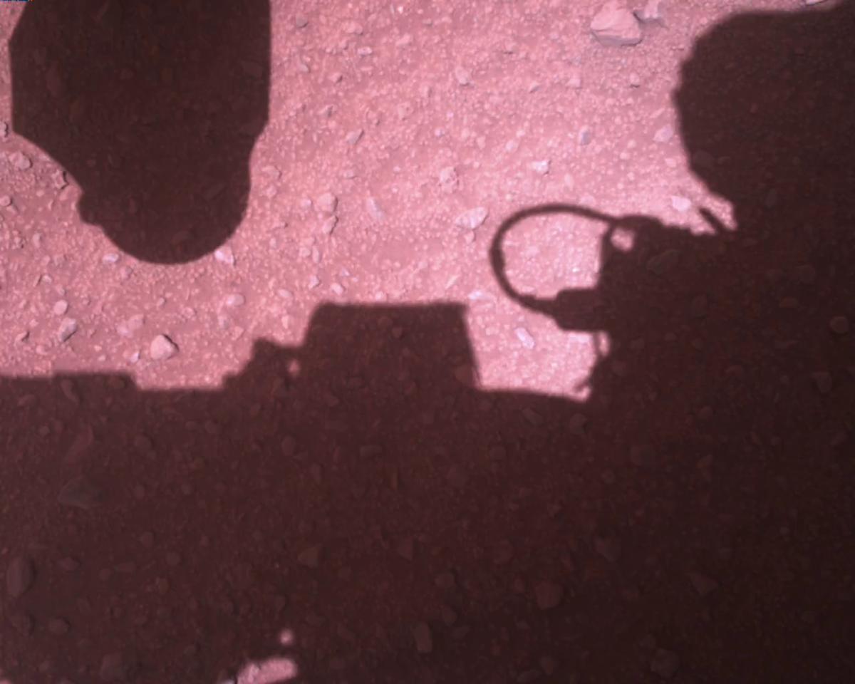 This image was taken by EDL_RDCAM onboard NASA's Mars rover Perseverance on Sol 773