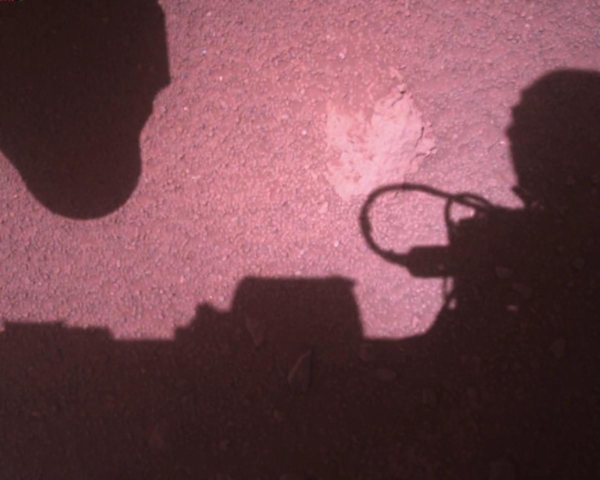 This image was taken by EDL_RDCAM onboard NASA's Mars rover Perseverance on Sol 773