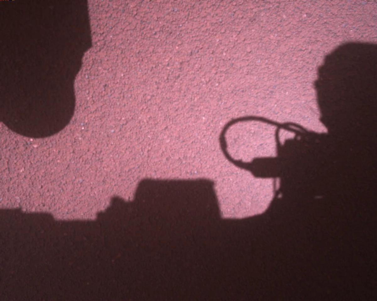 This image was taken by EDL_RDCAM onboard NASA's Mars rover Perseverance on Sol 773