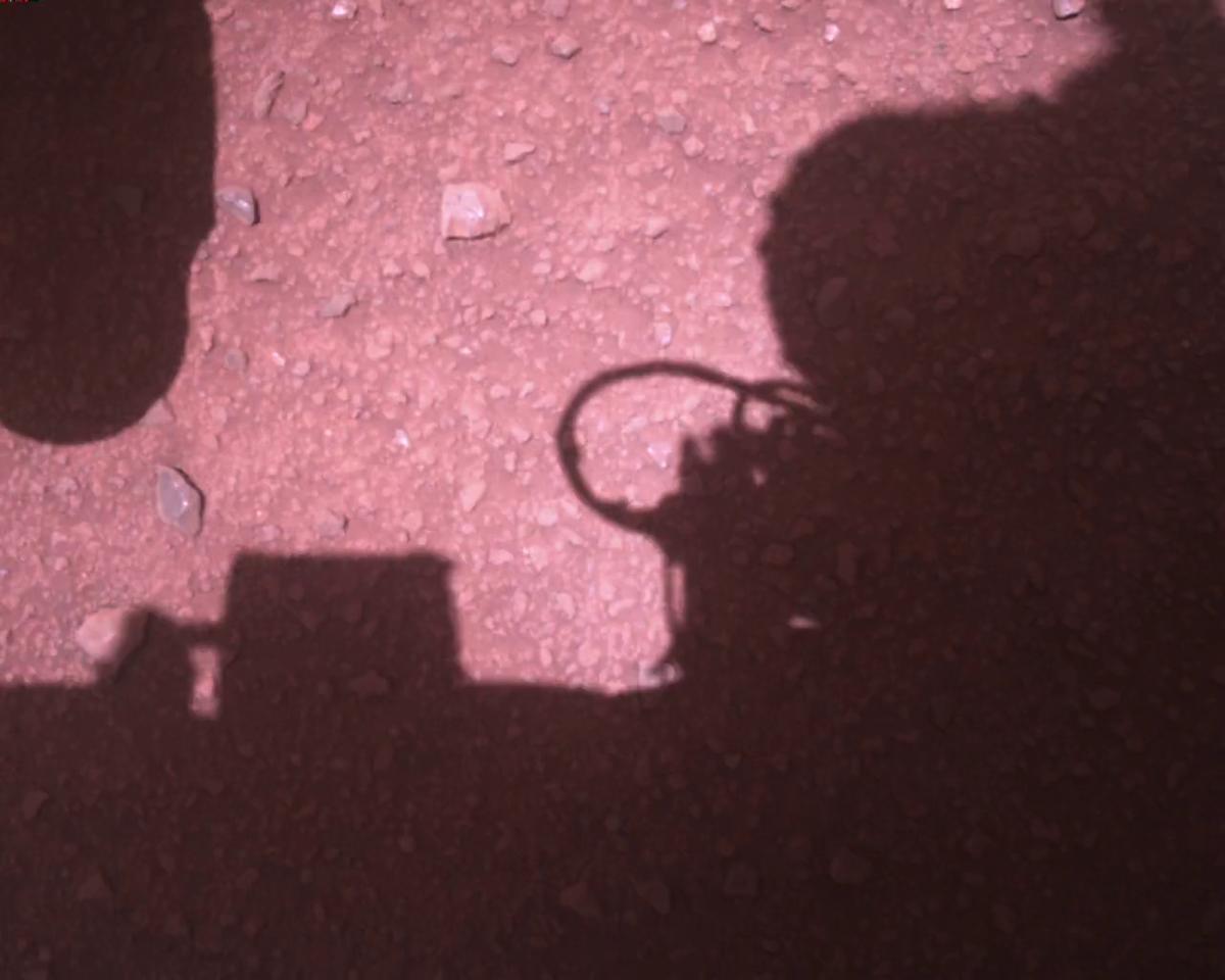 This image was taken by EDL_RDCAM onboard NASA's Mars rover Perseverance on Sol 773