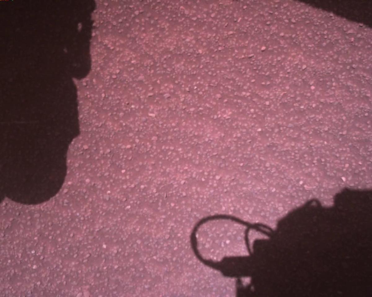 This image was taken by EDL_RDCAM onboard NASA's Mars rover Perseverance on Sol 773