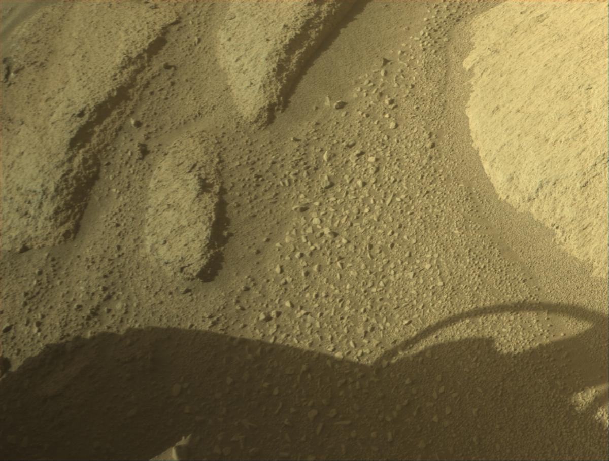 This image was taken by FRONT_HAZCAM_RIGHT_A onboard NASA's Mars rover Perseverance on Sol 775