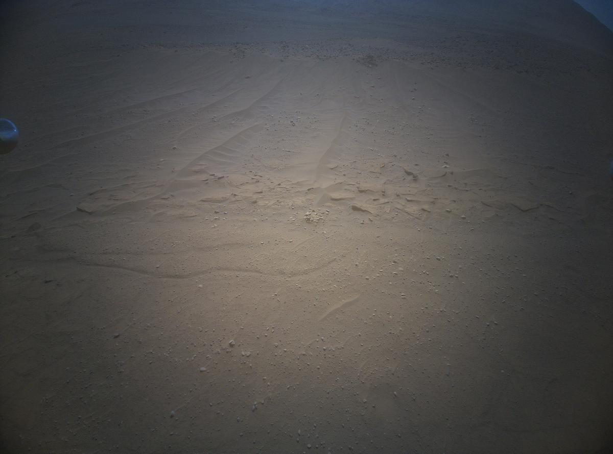 This image was taken by HELI_RTE onboard NASA's Mars rover Perseverance on Sol 776