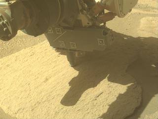 View image taken on Mars, Mars Perseverance Sol 777: Front Left Hazard Avoidance Camera (Hazcam)