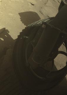 View image taken on Mars, Mars Perseverance Sol 777: Front Right Hazard Avoidance Camera (Hazcam)