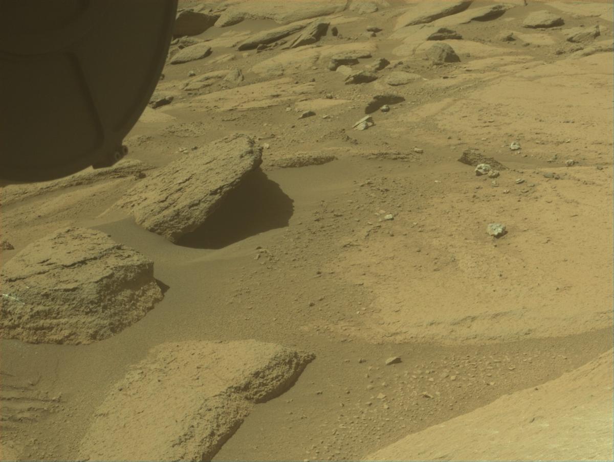 This image was taken by FRONT_HAZCAM_LEFT_A onboard NASA's Mars rover Perseverance on Sol 781