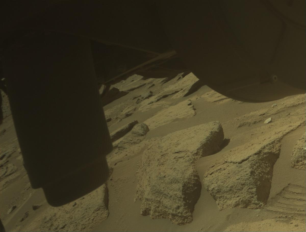 This image was taken by FRONT_HAZCAM_LEFT_A onboard NASA's Mars rover Perseverance on Sol 781