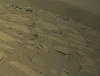 View image taken on Mars, Mars Perseverance Sol 781: Front Left Hazard Avoidance Camera (Hazcam)