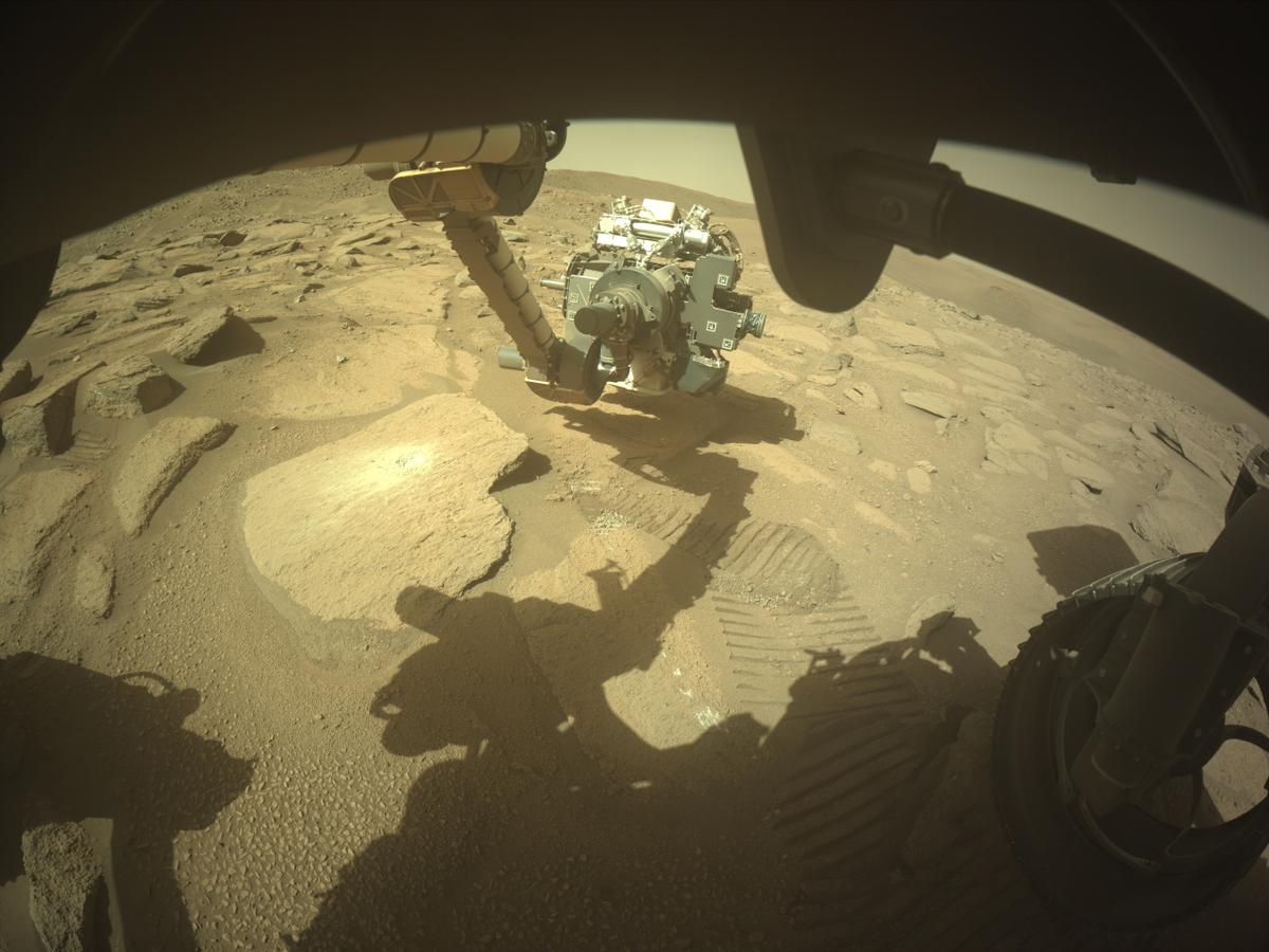 This image was taken by FRONT_HAZCAM_RIGHT_A onboard NASA's Mars rover Perseverance on Sol 782