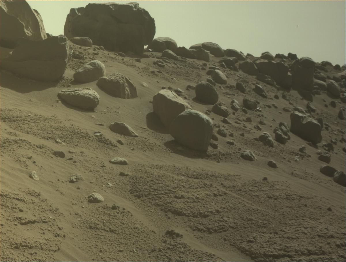 This image was taken by FRONT_HAZCAM_LEFT_A onboard NASA's Mars rover Perseverance on Sol 784