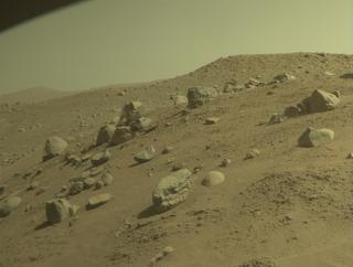 View image taken on Mars, Mars Perseverance Sol 784: Front Right Hazard Avoidance Camera (Hazcam)