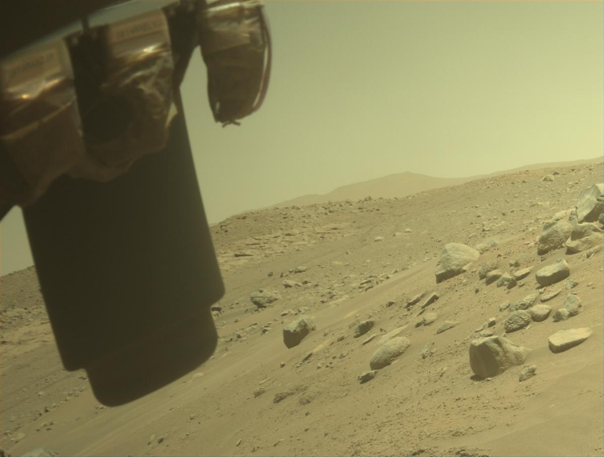 This image was taken by FRONT_HAZCAM_LEFT_A onboard NASA's Mars rover Perseverance on Sol 786