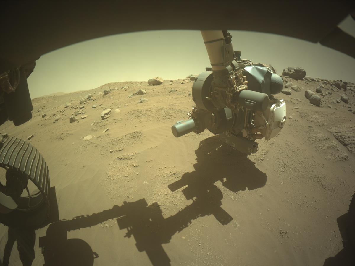 This image was taken by FRONT_HAZCAM_LEFT_A onboard NASA's Mars rover Perseverance on Sol 788