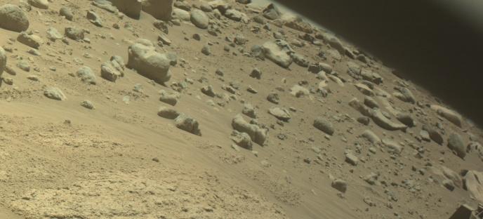 This image was taken by FRONT_HAZCAM_RIGHT_A onboard NASA's Mars rover Perseverance on Sol 788