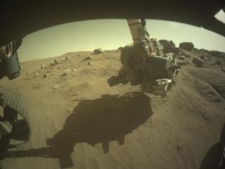 View image taken on Mars, Mars Perseverance Sol 789: Front Left Hazard Avoidance Camera (Hazcam)