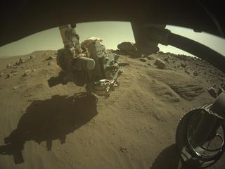 View image taken on Mars, Mars Perseverance Sol 789: Front Right Hazard Avoidance Camera (Hazcam)