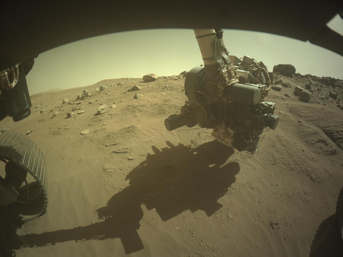 This image was taken by FRONT_HAZCAM_LEFT_A onboard NASA's Mars rover Perseverance on Sol 790