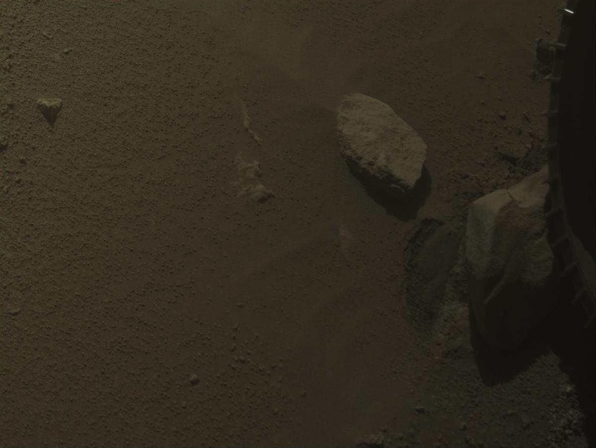 This image was taken by FRONT_HAZCAM_LEFT_A onboard NASA's Mars rover Perseverance on Sol 795