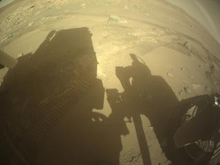 View image taken on Mars, Mars Perseverance Sol 795: Rear Right Hazard Avoidance Camera (Hazcam)