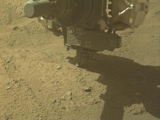 View image taken on Mars, Mars Perseverance Sol 802: Front Left Hazard Avoidance Camera (Hazcam)