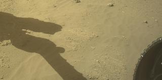 View image taken on Mars, Mars Perseverance Sol 802: Front Right Hazard Avoidance Camera (Hazcam)
