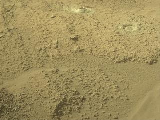 View image taken on Mars, Mars Perseverance Sol 802: Front Right Hazard Avoidance Camera (Hazcam)