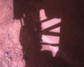 View image taken on Mars, Mars Perseverance Sol 813: Rover Down-Look Camera