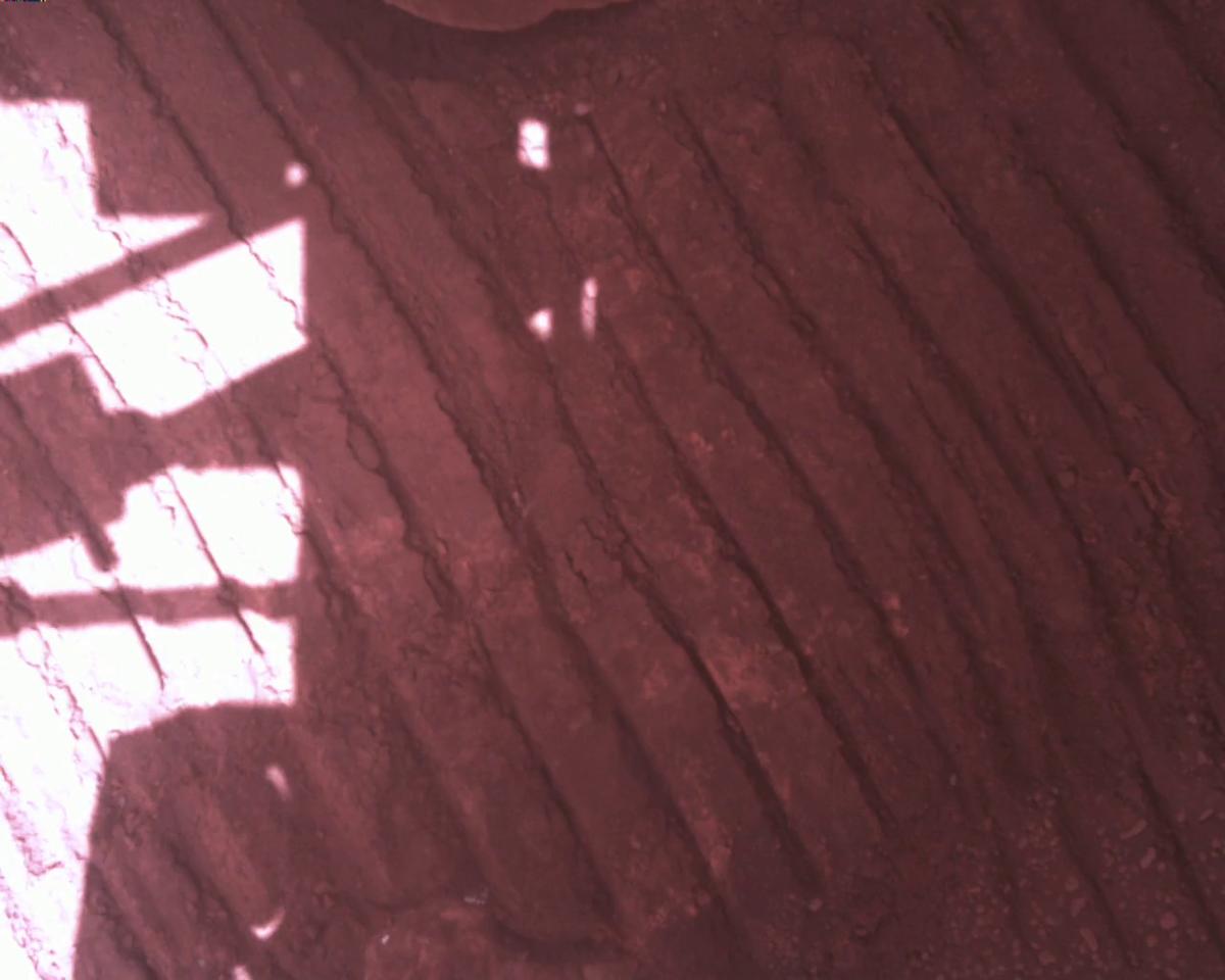 This image was taken by EDL_RDCAM onboard NASA's Mars rover Perseverance on Sol 813