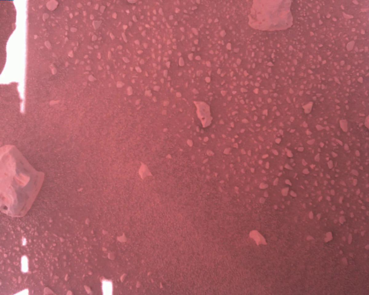 This image was taken by EDL_RDCAM onboard NASA's Mars rover Perseverance on Sol 813