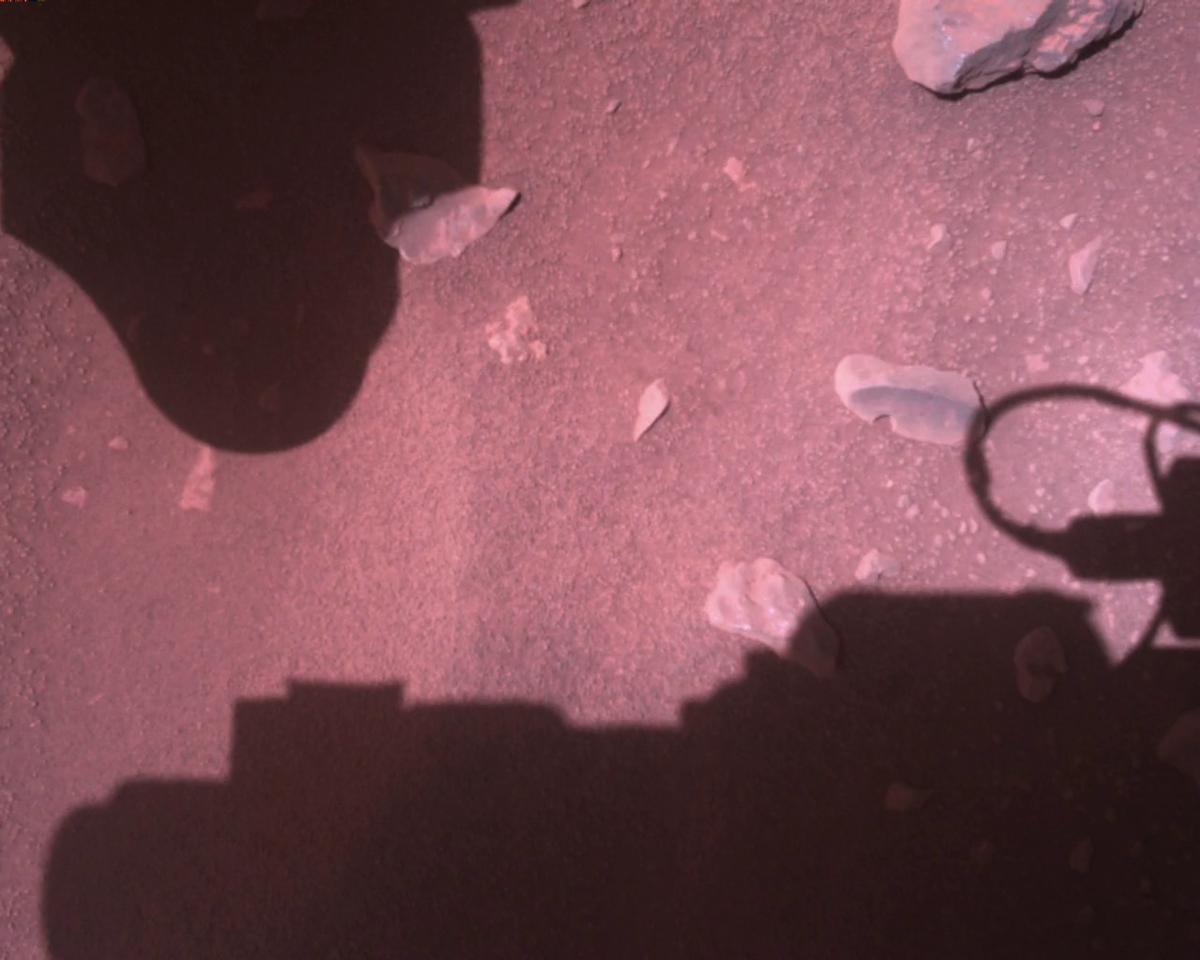 This image was taken by EDL_RDCAM onboard NASA's Mars rover Perseverance on Sol 813