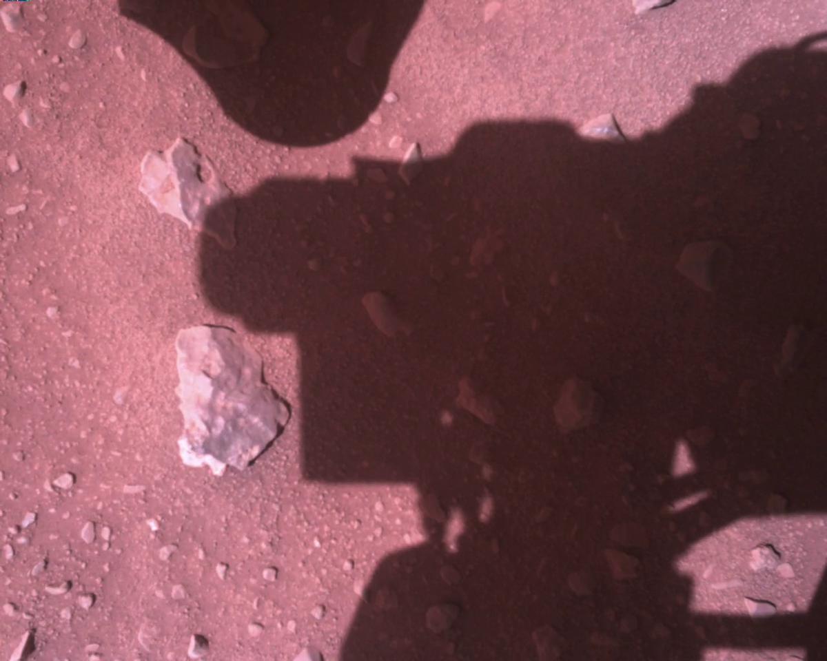 This image was taken by EDL_RDCAM onboard NASA's Mars rover Perseverance on Sol 813