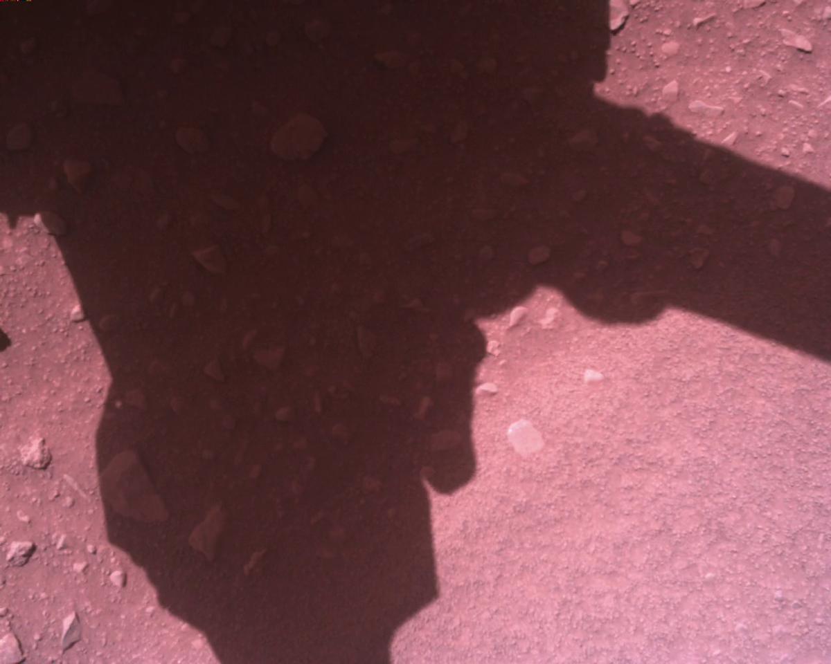 This image was taken by EDL_RDCAM onboard NASA's Mars rover Perseverance on Sol 813