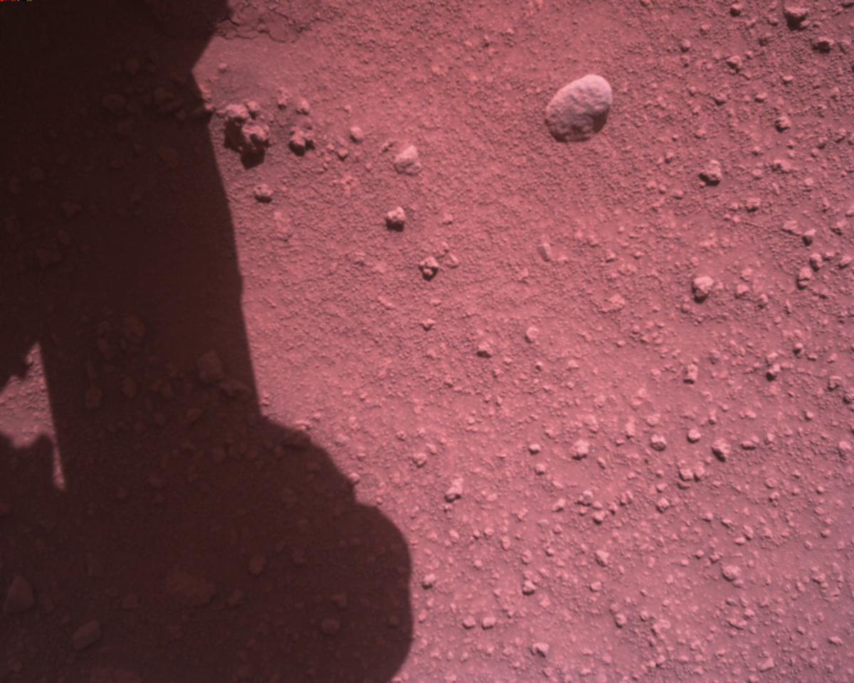 This image was taken by EDL_RDCAM onboard NASA's Mars rover Perseverance on Sol 813