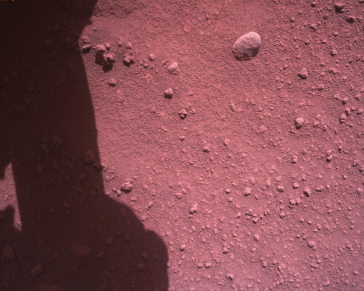 This image was taken by EDL_RDCAM onboard NASA's Mars rover Perseverance on Sol 813