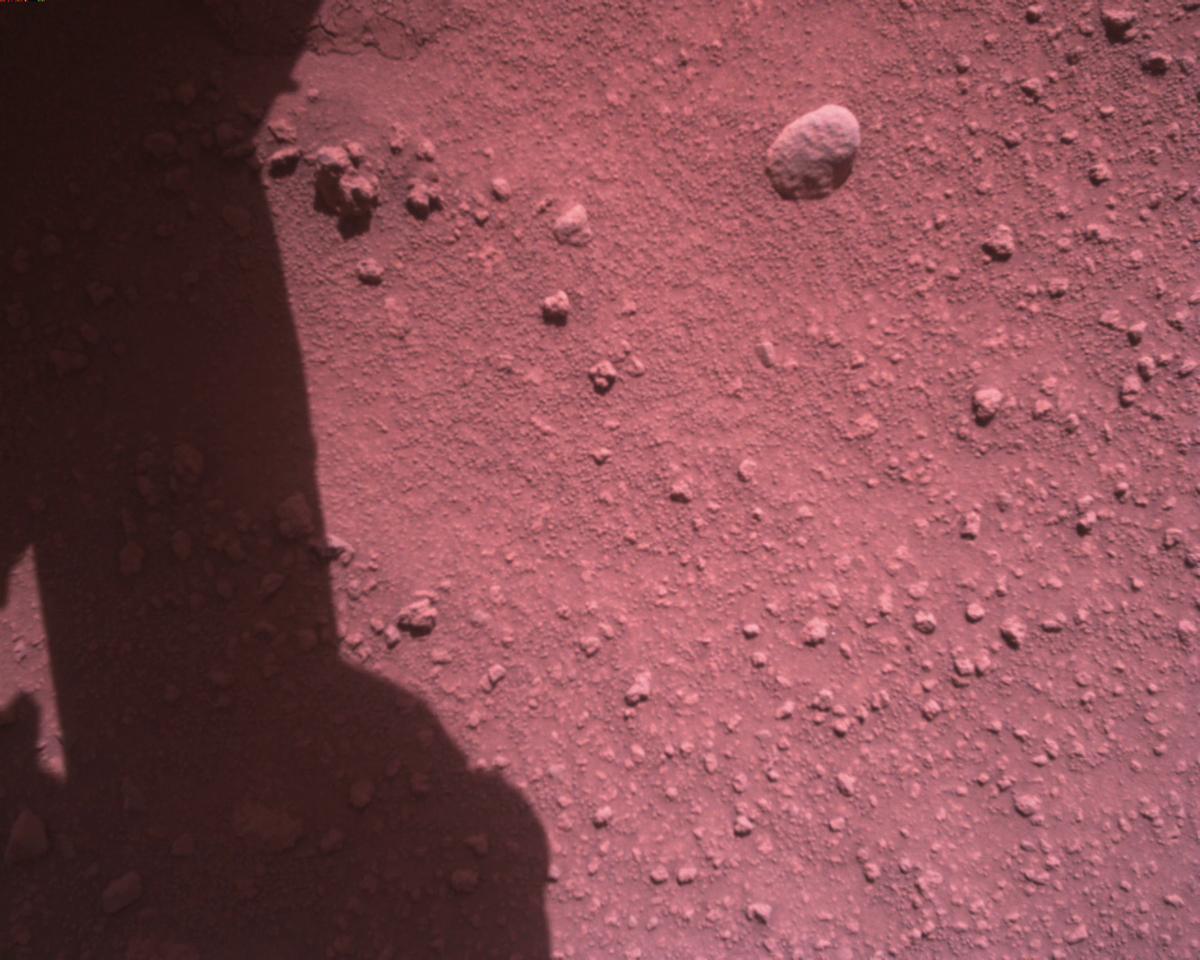 This image was taken by EDL_RDCAM onboard NASA's Mars rover Perseverance on Sol 813