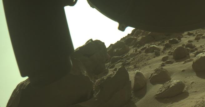 This image was taken by FRONT_HAZCAM_LEFT_A onboard NASA's Mars rover Perseverance on Sol 813