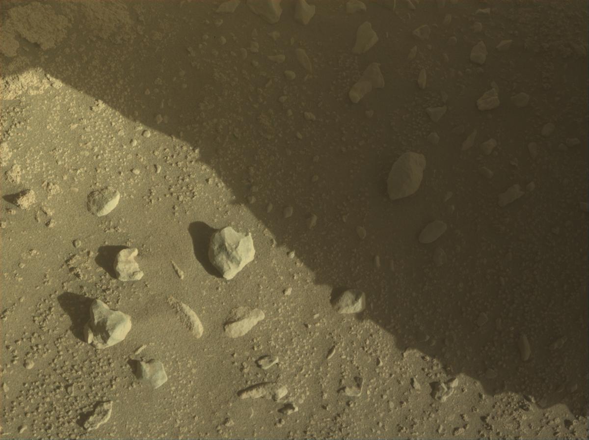 This image was taken by FRONT_HAZCAM_RIGHT_A onboard NASA's Mars rover Perseverance on Sol 818