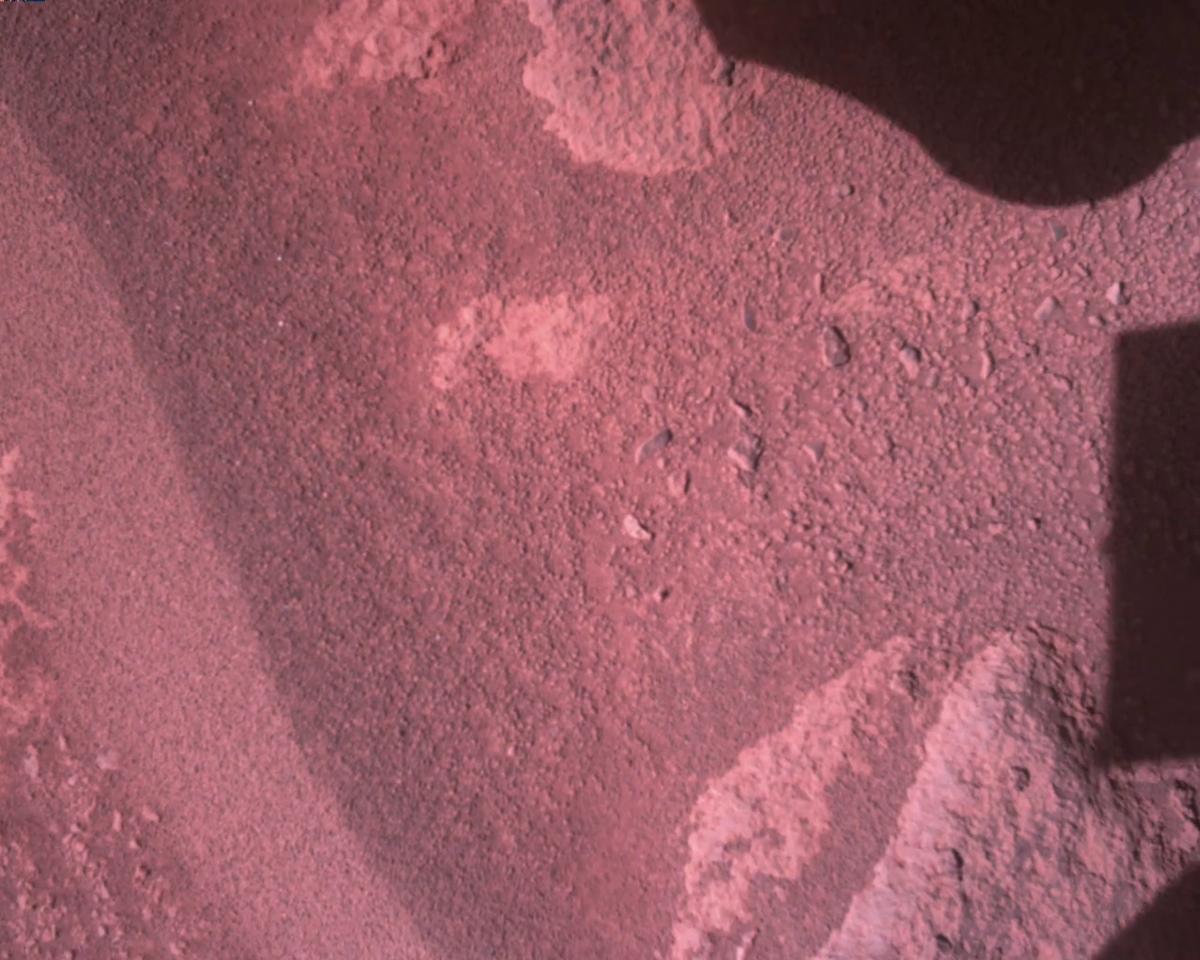 This image was taken by EDL_RDCAM onboard NASA's Mars rover Perseverance on Sol 821