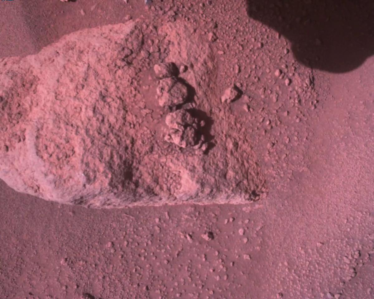 This image was taken by EDL_RDCAM onboard NASA's Mars rover Perseverance on Sol 821