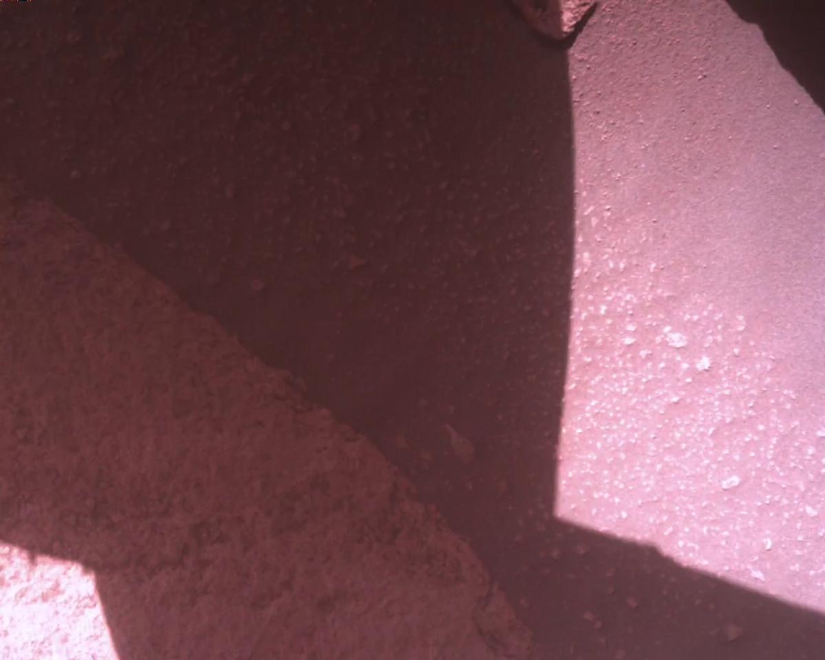 This image was taken by EDL_RDCAM onboard NASA's Mars rover Perseverance on Sol 821