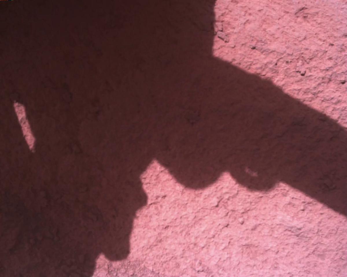 This image was taken by EDL_RDCAM onboard NASA's Mars rover Perseverance on Sol 821