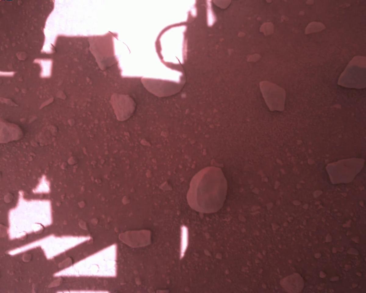 This image was taken by EDL_RDCAM onboard NASA's Mars rover Perseverance on Sol 831