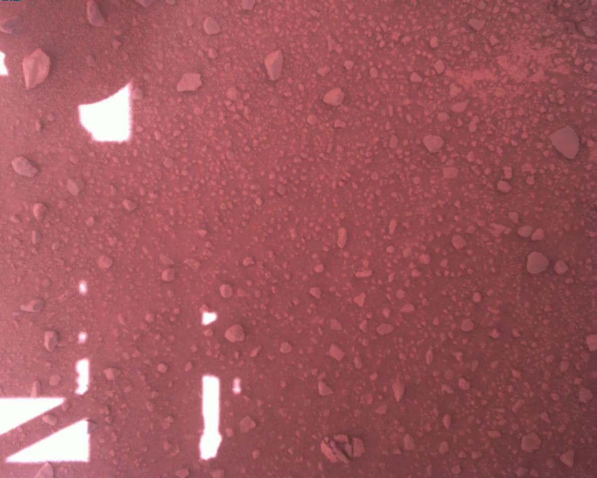 This image was taken by EDL_RDCAM onboard NASA's Mars rover Perseverance on Sol 831