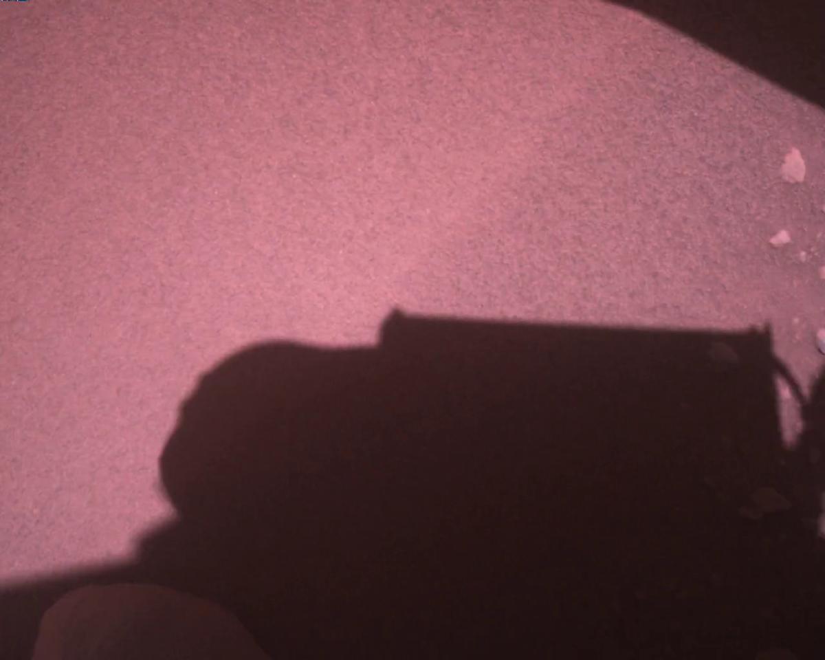 This image was taken by EDL_RDCAM onboard NASA's Mars rover Perseverance on Sol 831