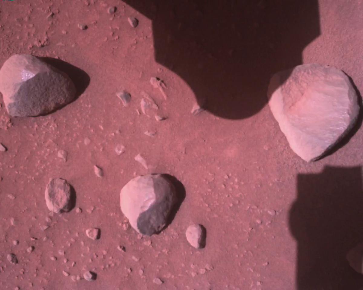 This image was taken by EDL_RDCAM onboard NASA's Mars rover Perseverance on Sol 831