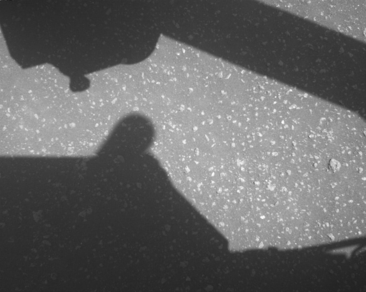 This image was taken by EDL_RDCAM onboard NASA's Mars rover Perseverance on Sol 840