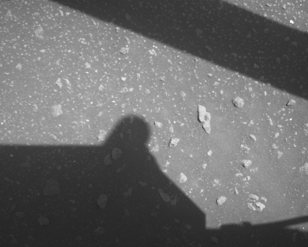 This image was taken by EDL_RDCAM onboard NASA's Mars rover Perseverance on Sol 840