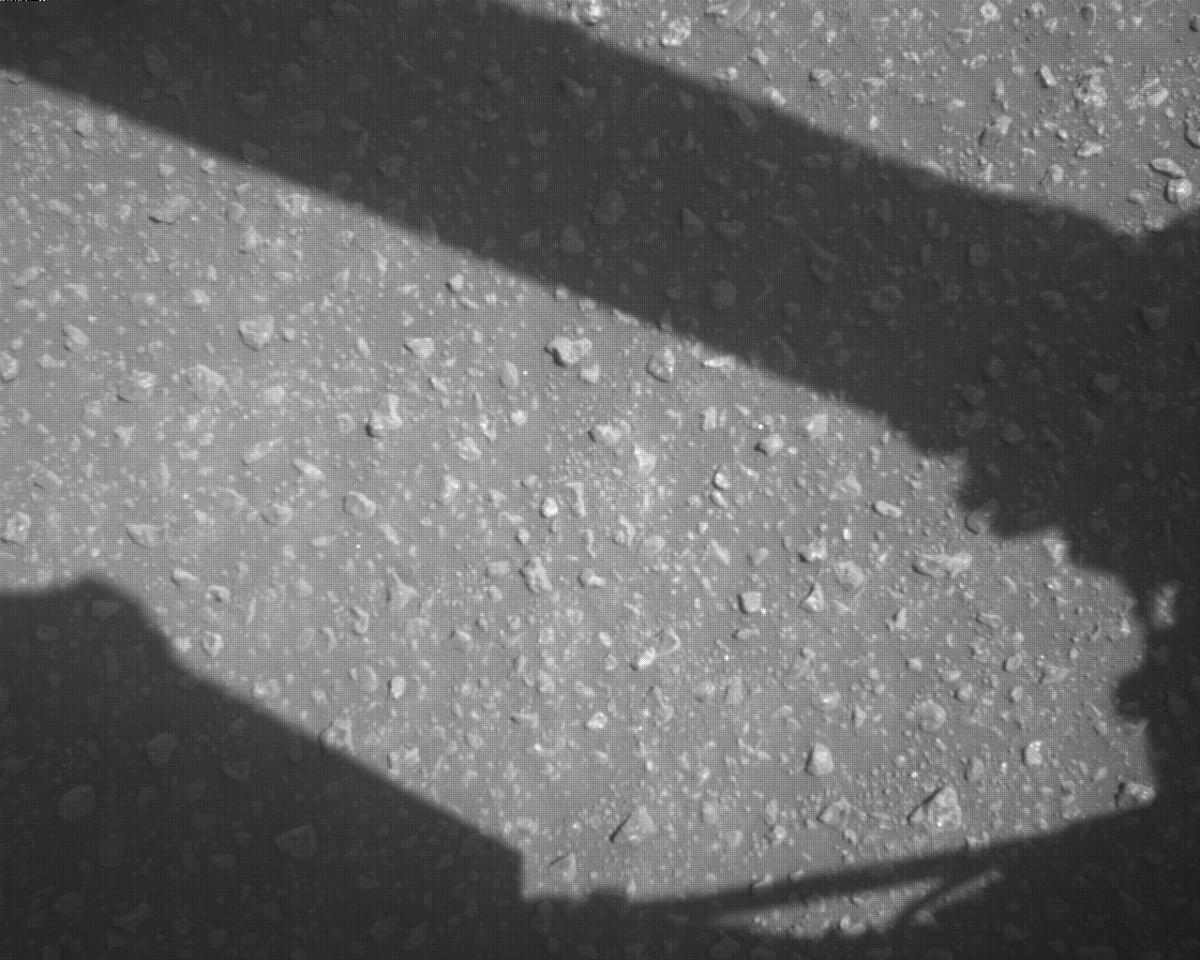 This image was taken by EDL_RDCAM onboard NASA's Mars rover Perseverance on Sol 840