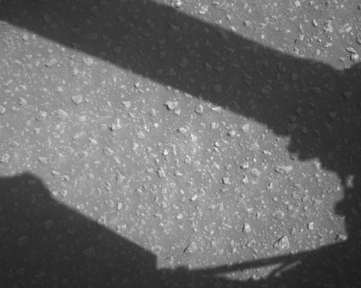 This image was taken by EDL_RDCAM onboard NASA's Mars rover Perseverance on Sol 840