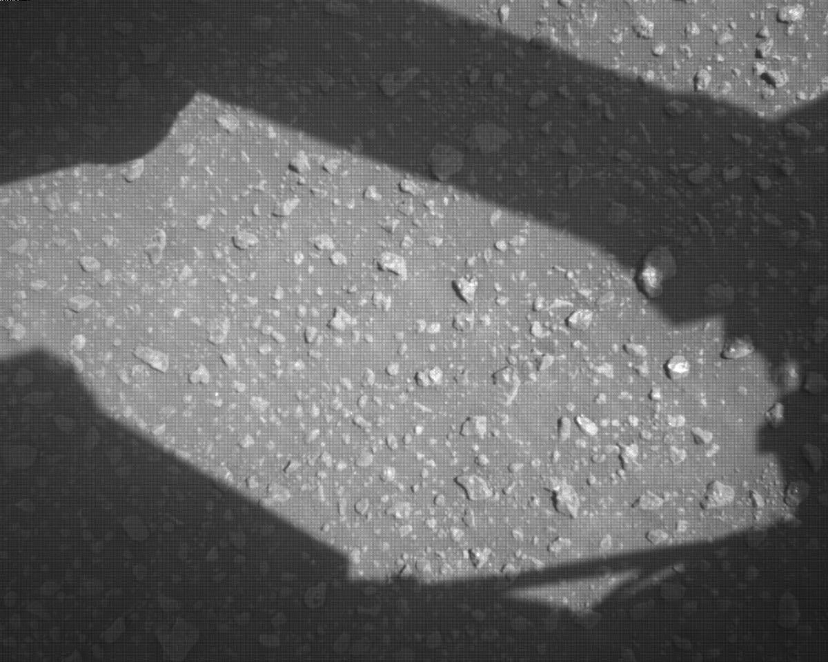 This image was taken by EDL_RDCAM onboard NASA's Mars rover Perseverance on Sol 840
